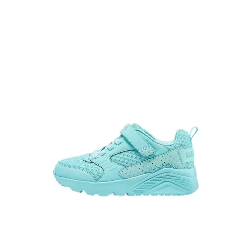 Skechers Устойчивые к истиранию Низкие Кеды Kids Lifestyle Shoes Бирюзовый Детский