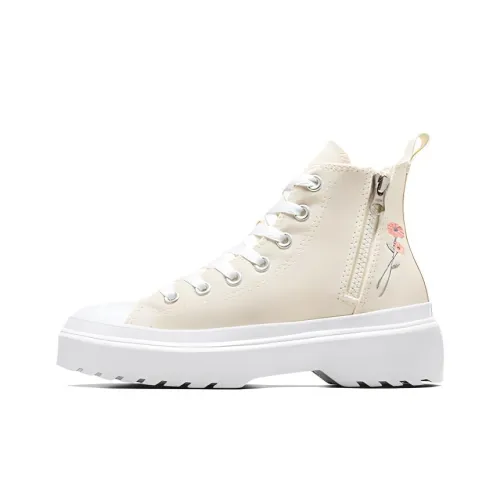 Converse Chuck Taylor All Star High Топ Kids Кеды Белая цапля Белый Розовый Пара Подростки