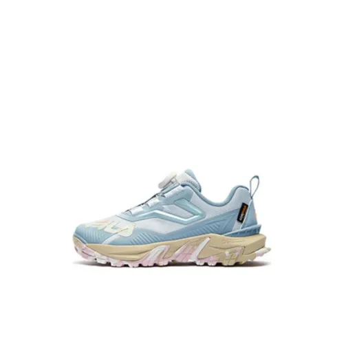 FILA KIDS Противоскользящий устойчивый к истиранию низкий топ детская туристическая обувь синий детский