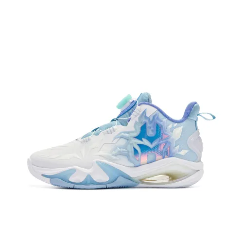 QIAODAN Mashin Герой 6,0 Устойчивый к износу MID Топ Детские Баскетбольные кроссовки Белый