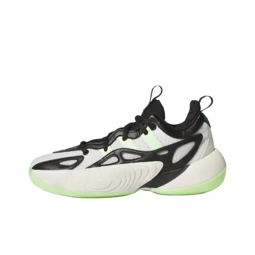 Adidas Trae Unlimited Детская баскетбольная обувь Низкий топ Белый Черный Школьный возраст