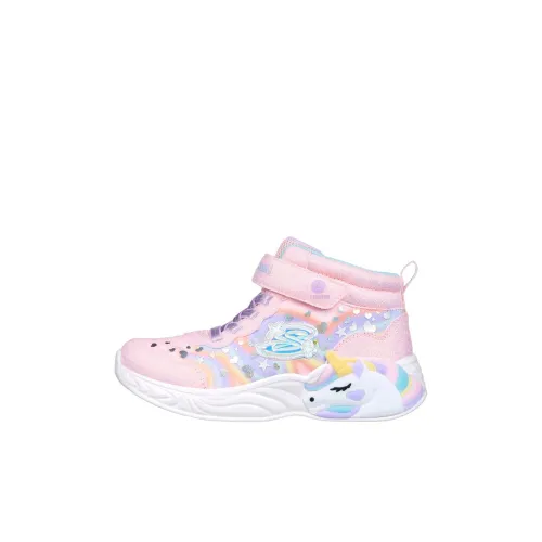 Skechers Kids S Lights Амортизация Износостойкие Детские Лайфстайл Обувь Светло-розовая Детская