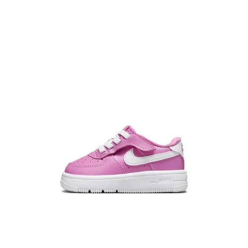Nike Air Force 1 Slip Resistant Abrasion Resistant Легкий Низкий Топ Обувь для малышей Розово-белый Infant Wa Toddler