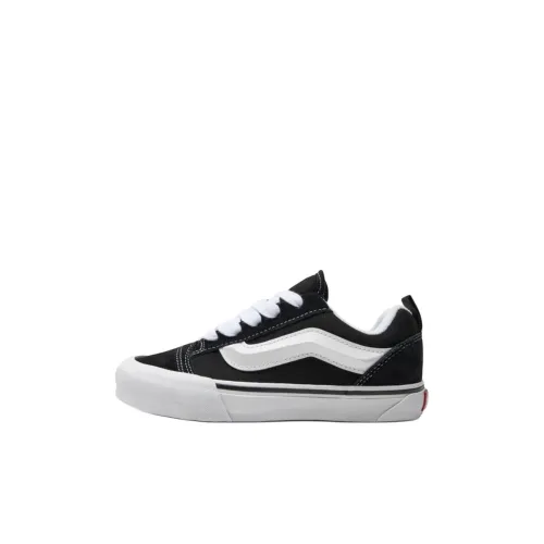 Vans Knu Skool Детские Скейтбординги Низкий Топ Черный Белый Kids