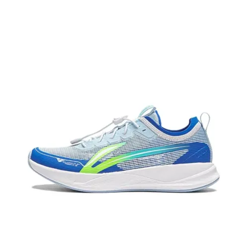 LINING YOUNG Противоскользящие амортизаторы с низким верхом для детских беговых кроссовок синий