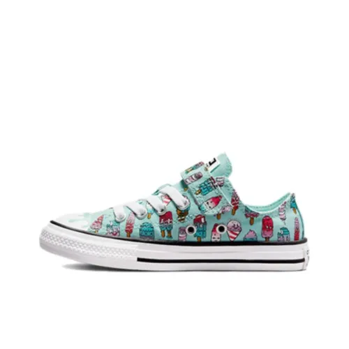 Converse Chuck Taylor All Star Детские кеды Низкий верх Синий Школьный возраст