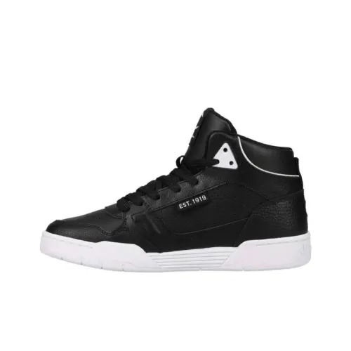 Champion Slip-Resistant High Top Детские Скейтбординги Черные Подростки