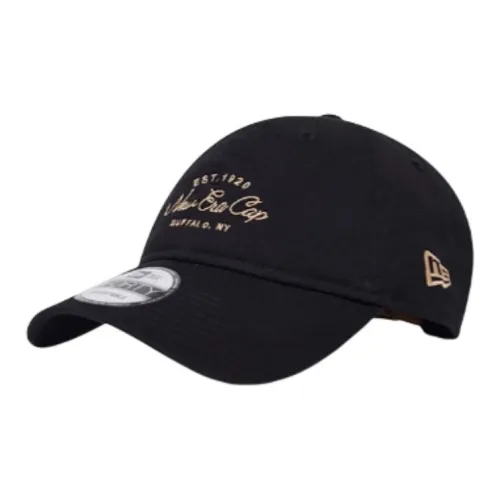 New Era Хлопковые кепки унисекс черные