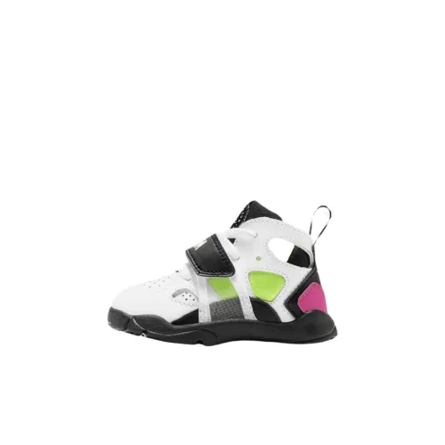 Nike Trainer Huarache Амортизация Износостойкий Низкий Топ Обувь для малышей Белый черный Infant и Toddler