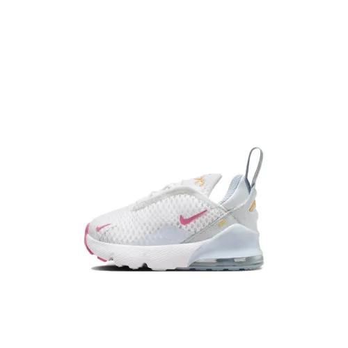 Nike Air Max 270 Амортизация и Дышащая Обувь для малышей Белый Синий Розовый Младенец и Малыш