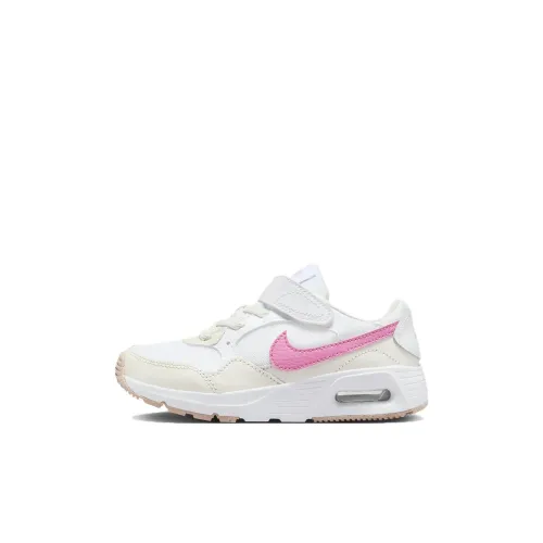 Nike Air Max SC Low Топ Детские беговые кроссовки Бежево-коричневый Розовый для детей 3-7 лет