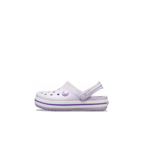 Crocs Crocband Slip-resistant Anti KICK Low Top Детские Сандалии Фиолетовые Новорожденные и Малыши