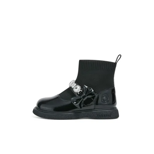 TARANISMETA Противоскользящие детские ботинки черные для детей 3-7 лет