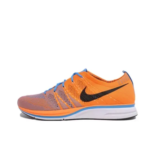 nike Flyknit Trainer Slip Resistant Abrasion Resistant Низкий Топ Повседневные Беговые кроссовки Унисекс Оранжевый