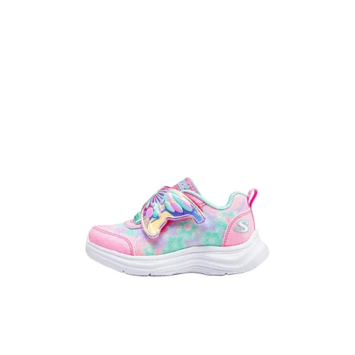 Skechers Kids Противоскользящие амортизаторы низкие топы обувь для малышей розовая для новорожденных и малышей