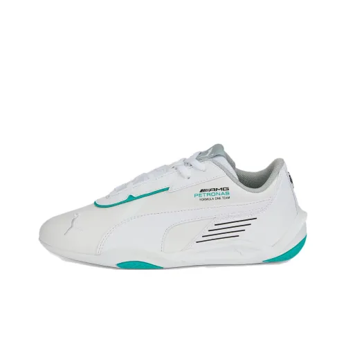 PUMA Mercedes F1 R Кошка Machina Kids Lifestyle Shoes Белый Зеленый Подростки