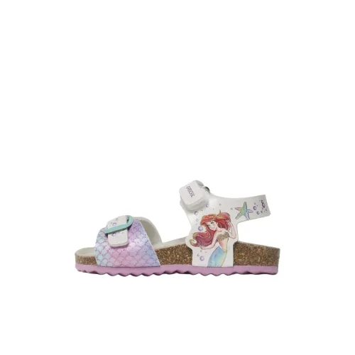 GEOX Детские сандалии розовые и белые для малышей