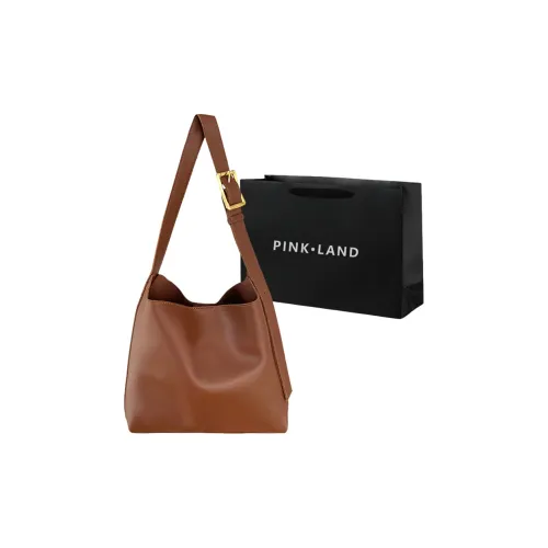 PINK·LAND ПУ (полиуретан) Сумка через плечо Стандартная Женская Коричневый Черный