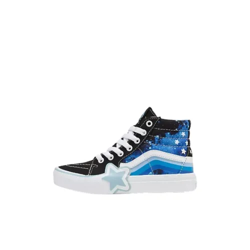 Vans SK8 Детские Скейтбординги Высокие Топы Черный Синий Kids