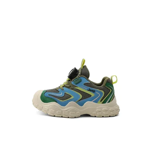 JEEP Устойчивые к истиранию низкие детские беговые кроссовки зеленого цвета для детей