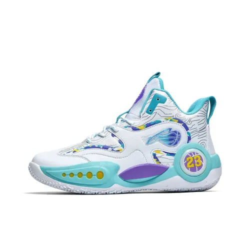 Kuding Амортизация Устойчивость к истиранию Дышащий Высокий Топ Детские Баскетбольные Кроссовки Подростки