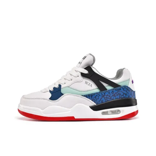 WJA Амортизация Устойчивость к истиранию Легкий Дышащий Нижнее покрытие Устойчивый Низ Скейтбординг Кроссовки Унисекс Белый Синий Красный