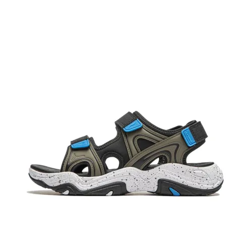 LINING YOUNG Sports Life Collection KOKO Детские Сандалии Черные Зеленые Подростки