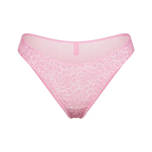 SKIMS FW24 SHINE FOUNDATIONS DIPPED Бикини Нижнее белье Женские 1 шт BUBBLE GUM LEOPARD PRINT BUBBLE GUM LEOPARD PRINT