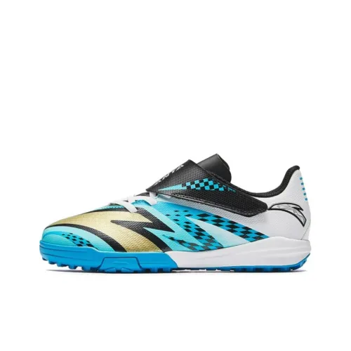 Antakids Slip-resistant Abrasion-resistant Low Top Детская футбольная обувь Синий Черный Золото