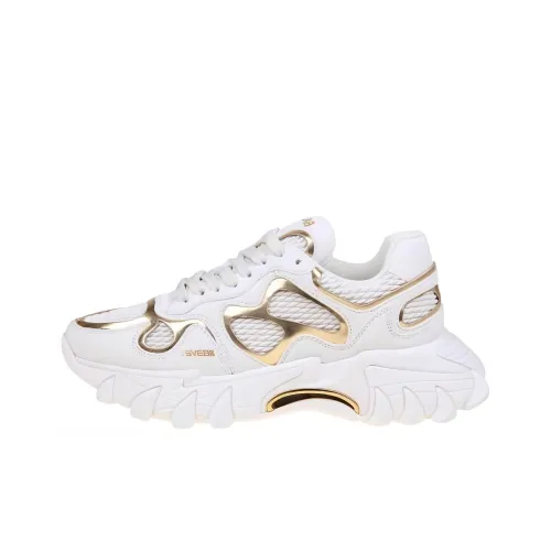 BALMAIN Низкий топ Повседневная обувь Женская Белая