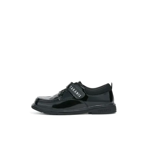 TARANISMETA Детская кожаная обувь черный детский