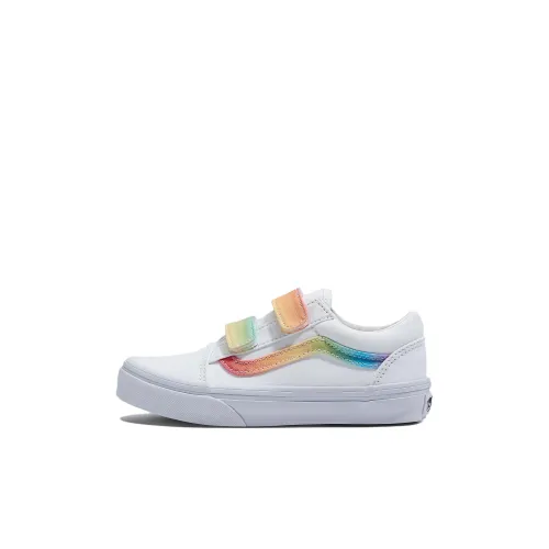 Vans Old Skool Collection V Low Топ Kids Кеды Белый Оранжевый Детский