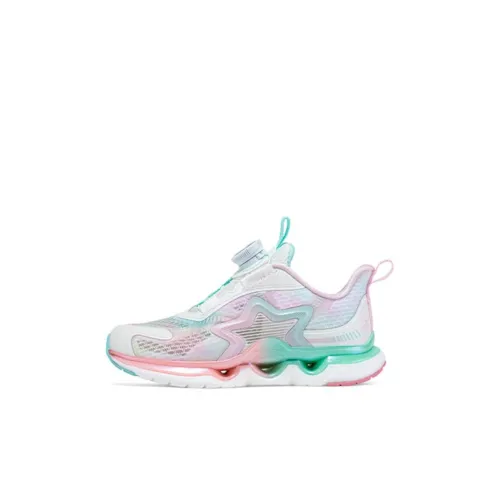 XTEP противоскользящие низкие топы детские беговые кроссовки белые розовые для детей 3-7 лет