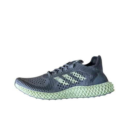 Adidas Futurecraft 4D Slip-resistant Abrasion-resistant Low Top Casual Running Shoes Unisex Blue Green Adidas Futurecraft 4D Противоскользящий Устойчивый к истиранию Низкий Топ Повседневные Беговые Кроссовки Унисекс Синий Зеленый