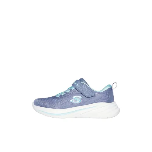 Skechers Kids Нескользящий Легкий Низкий Топ Детская Беговая Обувь Синяя Детская