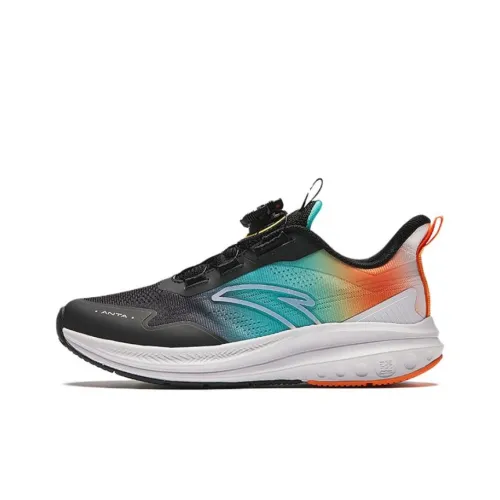 Antakids Surprising Wave Lite Противоскользящие амортизаторы Низкий топ Детские беговые кроссовки Черный Оранжевый Белый Подростки