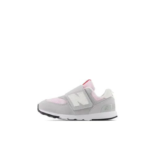 New Balance NB 574 Low Топ Обувь для малышей Серый Розовый Infant и Toddler