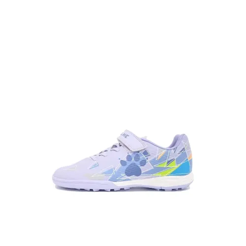 KELME Slip-resistant Abrasion-resistant Low Top Детская футбольная обувь Фиолетовая Детская