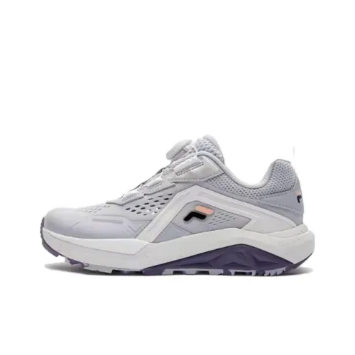 FILA KIDS Противоскользящие Устойчивые к истиранию Устойчивые к отскоку Низкие Кроссовки для тренировок Детские Серый Белый