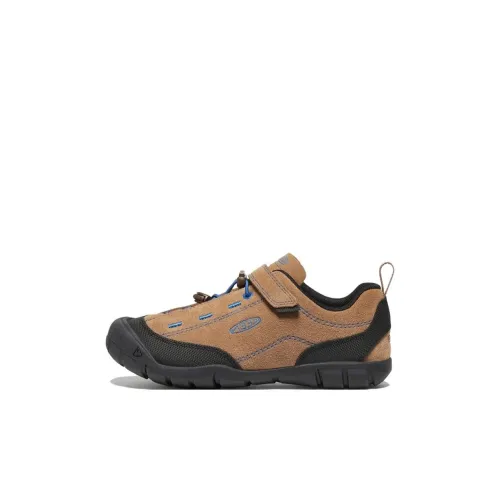 KEEN JASPER 2 Slip-Resistant Abrasion-Resistant Waterproof Low-Top Детская Туристическая Обувь Коричневый Детский