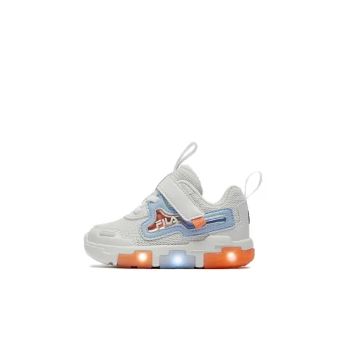 FILA KIDS Нескользящая Легкая Низкая Обувь для малышей Белая и Синяя Infant и Toddler