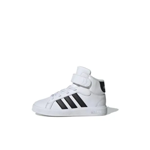 Adidas GRAND COURT MID Топ Детский Скейтбординг Белый Детский