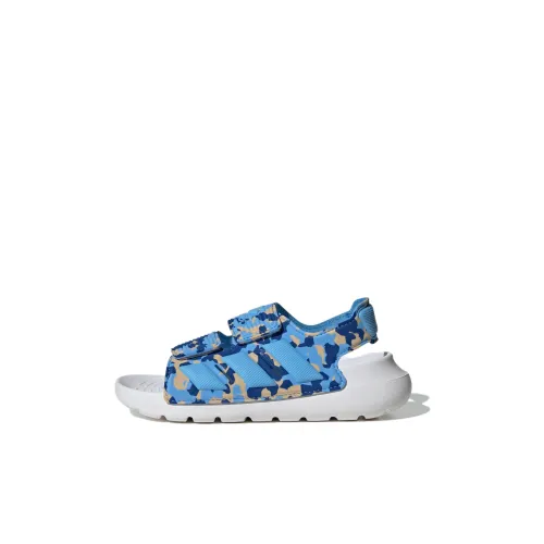 Adidas Altaswim Детские сандалии Синий/желтый Белый Для дошкольников