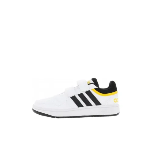 Adidas Hoops 3,0 Противоскользящий устойчивый к истиранию низкий топ для детей для скейтбординга белый для детей 3-7 лет