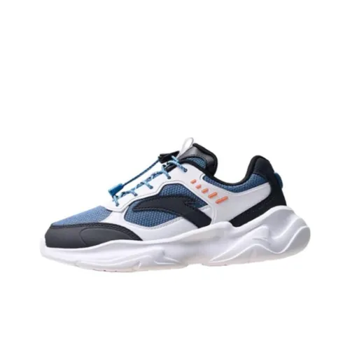 Antakids Амортизация Износостойкие Низкие Кеды Kids Lifestyle Shoes Синий Черный Белый