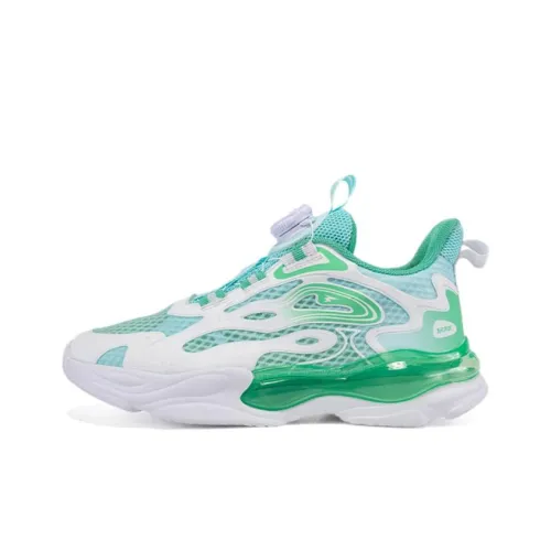 361°KIDS Противоскользящие амортизаторы Shock Absorbers Детские Lifestyle Shoes Бело-зеленый Подростки