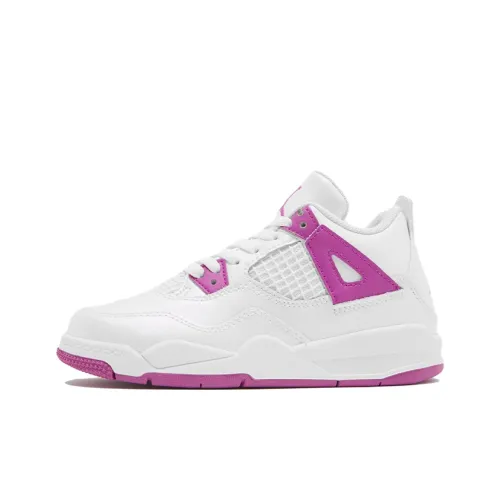 Jordan Air Джордан 4 'HYPER Фиолетовый' Амортизация Противоскользящий Устойчивый к истиранию MID Топ
