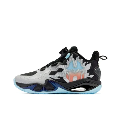 QIAODAN Mashin Герой 6,0 Устойчивый к истиранию Низкий Топ Детские Баскетбольные Кроссовки Черные