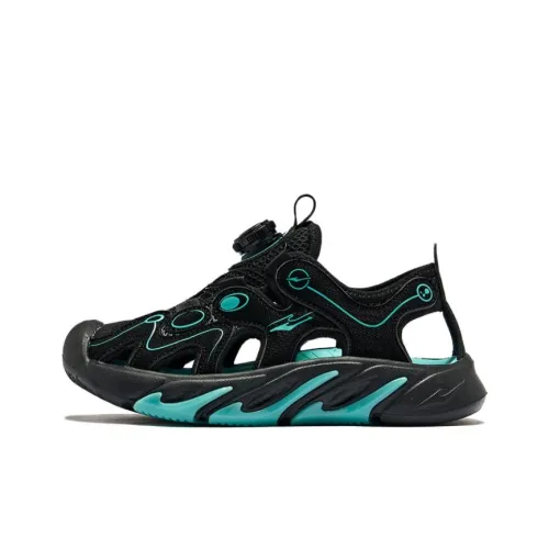 ERKE KIDS Противоскользящие и Дышащие Детские Сандалии Positive Черный Синий Озерный Синий Подростки