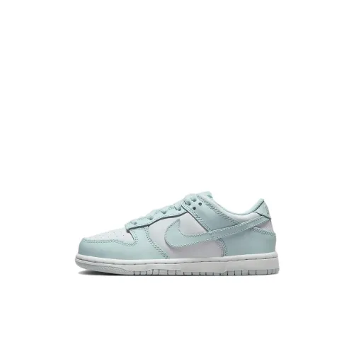 Nike Dunk Low Топ Детские Скейтбординги Белый Синий Дети Возраст 3-7 Лет